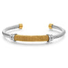 Titanium Steel Geometric Electroplated Unisex Ctype Adjustable Bracelet