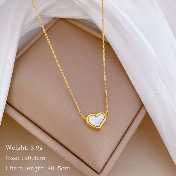 Titanium Steel Geometric Electroplated Unisex Minimalist Clavicle Necklace