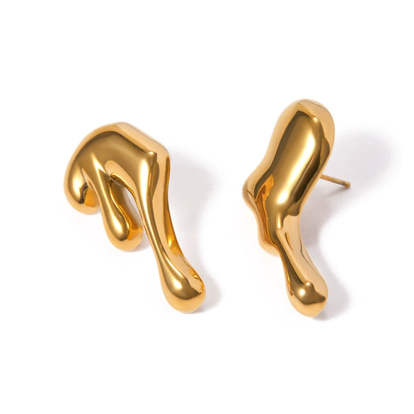 Titanium Steel Geometric Electroplated Women's Earrings
