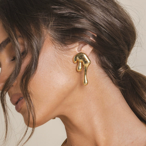 Titanium Steel Geometric Electroplated Women's Earrings