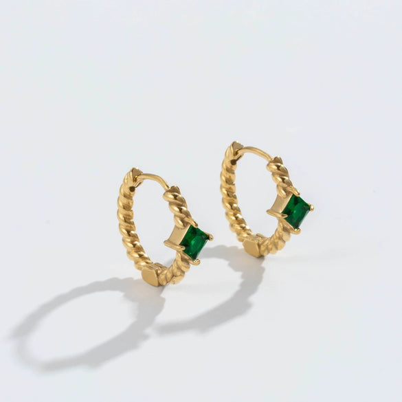 Titanium Steel Geometric Electroplated Women's Niche Retro Highend Allmatch Earrings