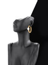 Titanium Steel Geometric Electroplated Women's Niche Retro Highend Allmatch Earrings