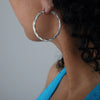 Titanium Steel Geometric Exaggerated Women's Earrings With Electroplating