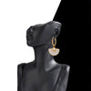 Titanium Steel Geometric Fanshaped Women's High Sense Niche Fashion Earrings