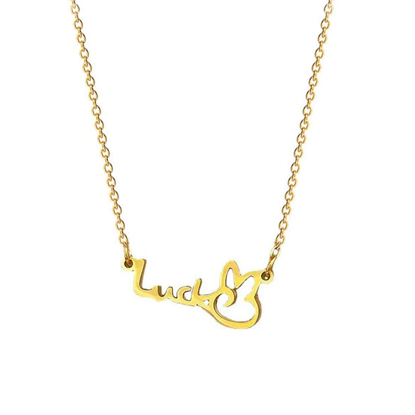 Titanium Steel Geometric Fashion Minimalist Electroplated Necklace For Unisex