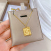 Titanium Steel Geometric Fashion Minimalist Electroplated Necklace For Unisex
