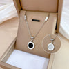 Titanium Steel Geometric Fashion Minimalist Electroplated Necklace For Unisex