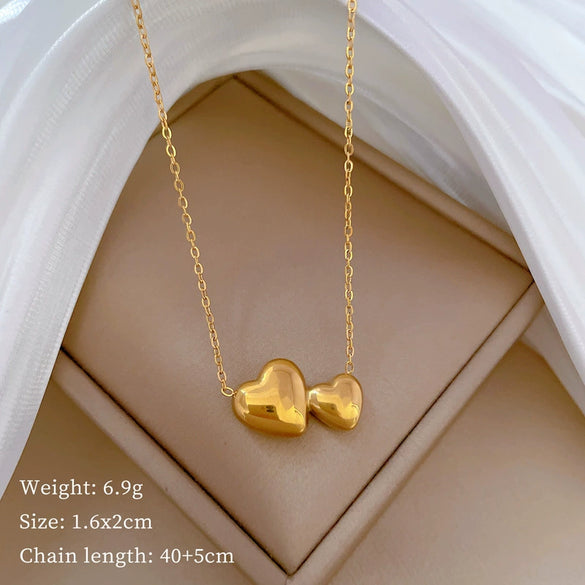 Titanium Steel Geometric Fashion Minimalist Electroplated Necklace