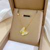 Titanium Steel Geometric Fashion Necklace With Electroplating