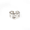 Titanium Steel Geometric Fashion Women's Ring And Bracelet Electroplated