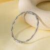 Titanium Steel Geometric Girls Bracelet With Real Gold Electroplating