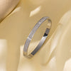 Titanium Steel Geometric Girls Bracelet With Real Gold Electroplating