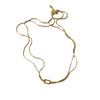Titanium Steel Geometric Hand Knotted Necklace And Herringbone Bracelet Gold Plated Jewelry