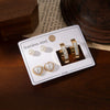 Titanium Steel Geometric Heart Earrings For Women With Electroplating And Pearl Zircon Design