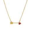 Titanium Steel Geometric Heart Pendant O Chain Necklace For Women Electroplated With 18K Gold And Twelve Birthstones High Color Preservation