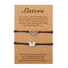 Titanium Steel Geometric Heartshaped Engraving Woven Bracelet