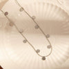 Titanium Steel Geometric Hexagonal Necklace With Electroplating