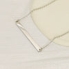 316L Stainless Steel Geometric Horizontal Necklace Clavicle Chain Jewelry With Electroplating