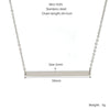 Titanium Steel Geometric Horizontal Row Pendant O Word Chain Gold Plated Fashionable Necklace