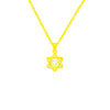 Titanium Steel Geometric Inlaid Zircon Women's Light Luxury Pendant Necklace