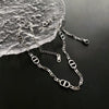 Titanium Steel Geometric Light Luxury Retro Women's Necklace With Electroplating