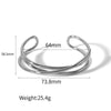 Titanium Steel Geometric Lines Electroplated Ladies Bracelet
