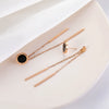 Titanium Steel Geometric Long Tassel Twoleaf Clover Allmatch Women's Earrings