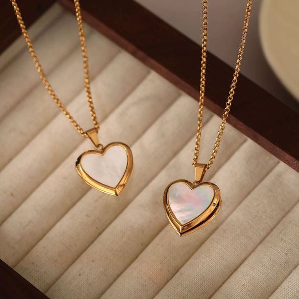 Titanium Steel Geometric Love Memorial Pendant Necklace Electroplated For Unisex