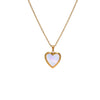 Titanium Steel Geometric Love Memorial Pendant Necklace Electroplated For Unisex