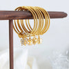 316L Stainless Steel Geometric Magnetic Pendant Bracelet Jewelry Electroplated For Women
