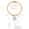 316L Stainless Steel Geometric Magnetic Pendant Bracelet Jewelry Electroplated For Women
