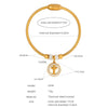 316L Stainless Steel Geometric Magnetic Pendant Bracelet Jewelry Electroplated For Women