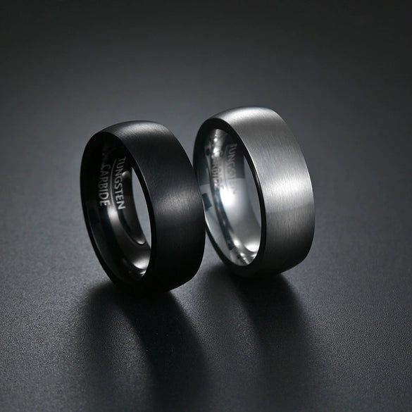 Titanium Steel Geometric Men's And Unisex Ring With Brushed Matte Finish And Electroplating