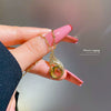 Titanium Steel Geometric Microinlaid Real Gold Diamond Women's Necklace