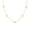Titanium Steel Geometric Minimalist O Chain Pearl Necklace And Bracelet Jewelry With Electroplating For Women