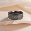 Titanium Steel Geometric Outdoor Ring For Men And Women With Electroplating Treatment