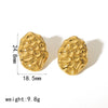 Titanium Steel Geometric Pattern Electroplated Unisex Nonfading Earrings