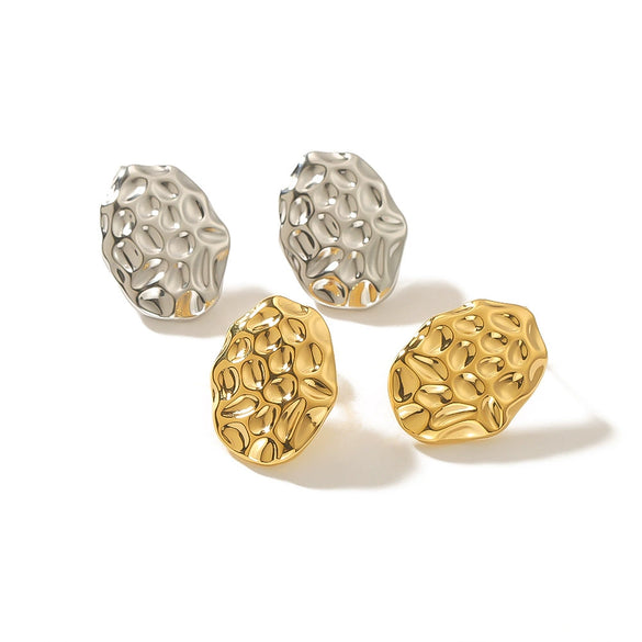 Titanium Steel Geometric Pattern Electroplated Unisex Nonfading Earrings