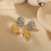 Titanium Steel Geometric Pattern Electroplated Unisex Nonfading Earrings