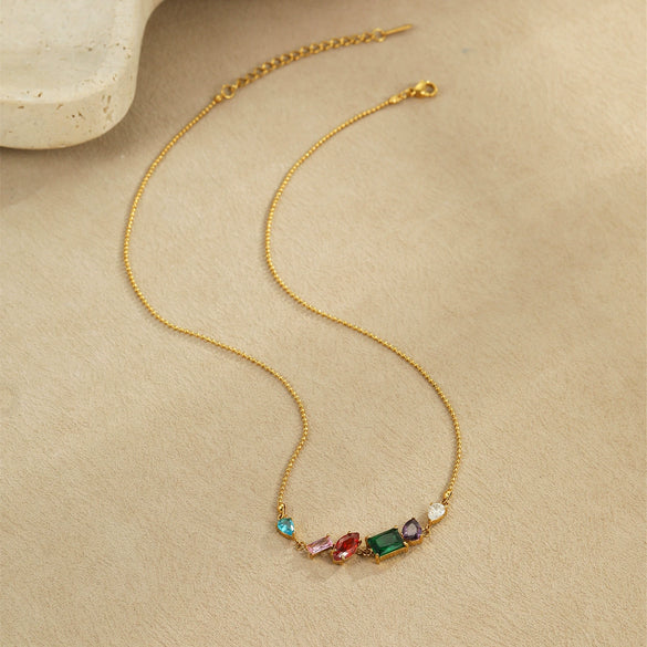 Titanium Steel Geometric Pattern Goldplated Fashion Women's Necklace