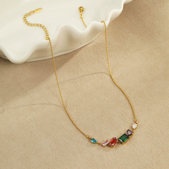 Titanium Steel Geometric Pattern Goldplated Fashion Women's Necklace