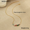 Titanium Steel Geometric Pattern Goldplated Fashion Women's Necklace