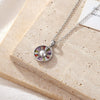 Titanium Steel Geometric Pendant Clavicle Chain Necklace For Women Electroplated Minimalist Jewelry