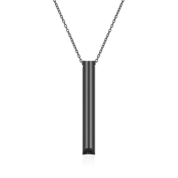 Titanium Steel Geometric Pendant Necklace Electroplated Minimalist Style For Women