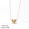 Titanium Steel Geometric Pendant Necklace For Women With Vacuum Plating Minimalist Style