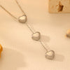 Titanium Steel Geometric Pendant Necklace With 18K Gold Plated Box Chain For Women Light Luxury Style