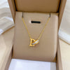 Titanium Steel Geometric Planet Necklace With Real Gold Electroplating For Unisex