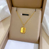 Titanium Steel Geometric Planet Necklace With Real Gold Electroplating For Unisex