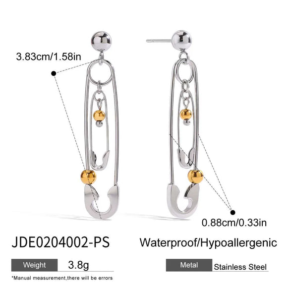 Titanium Steel Geometric Retro Earrings Women's Light Luxury Highend Jewelry