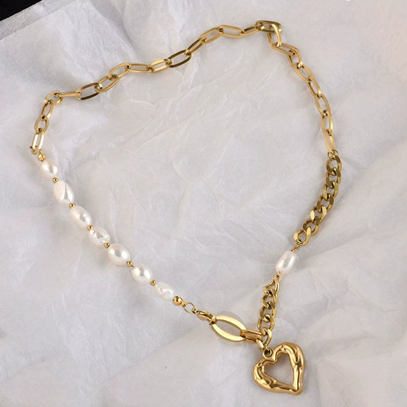 Titanium Steel Geometric Retro Exquisite Clavicle Chain Necklace